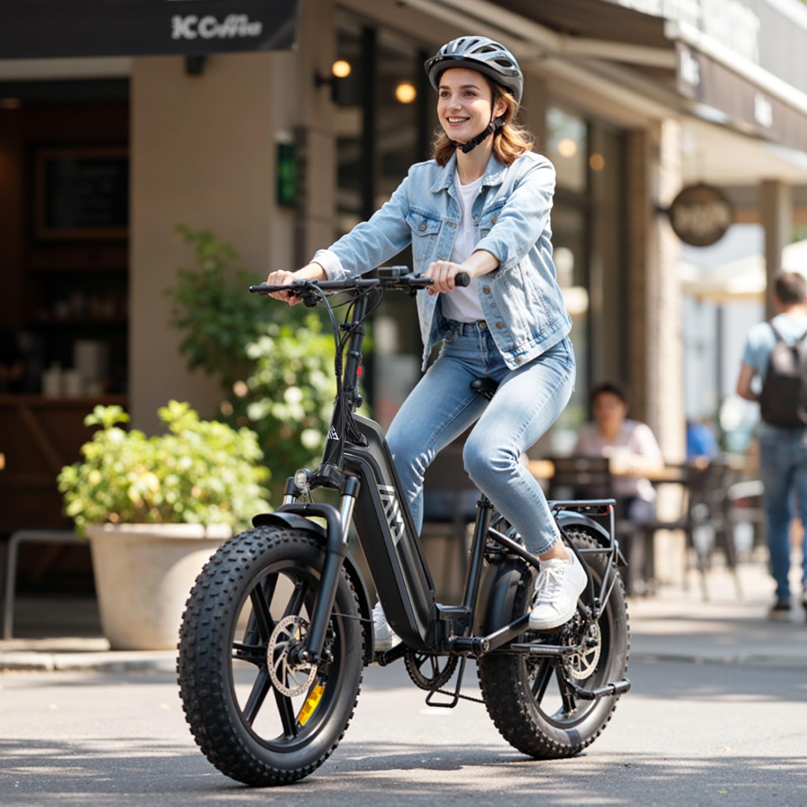 TST Klapprad E-Bike für Damen und Herren mit App-Steuerung & Federung, 20" Klappfahrrad E Bikes Fatbike All-Terrain Elektrofahrrad 250W Motor 48V 15Ah Akku, 40KM Reichweite 25Km/h Ebike