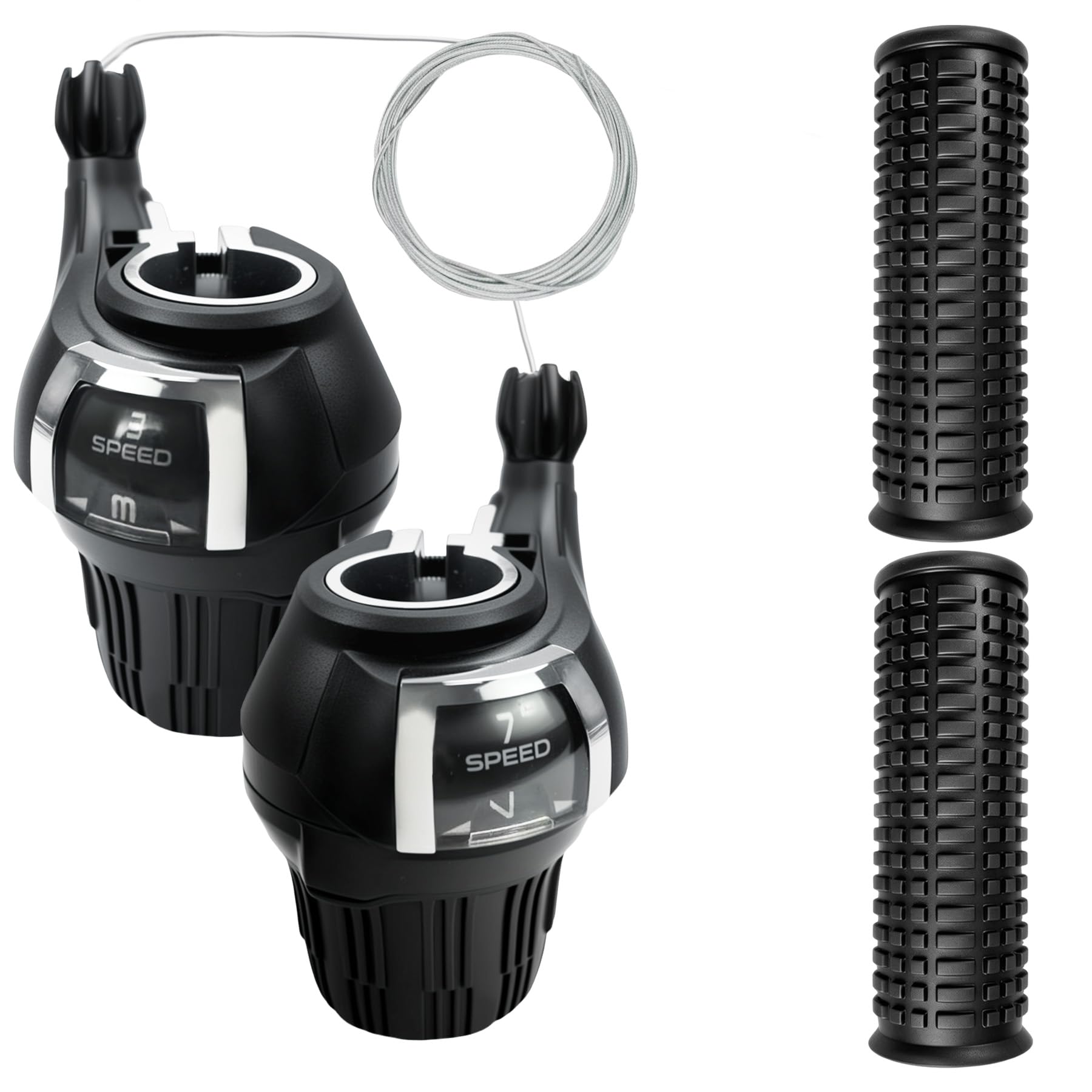 3x7 Speed Bike Shifter Lever, Bicycle Twist Grip Lever for MTB