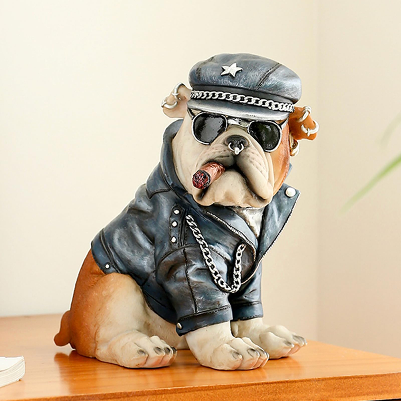 ブルドック　置物 Amazon.co.jp: POYUFRG フレンチブルドッグ像、テーブルセンターピース