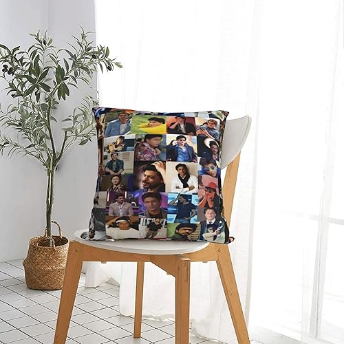 Miniatura 6 de Shah Rukh Khan Collage - Fundas de almohada cuadradas con estampado gráfico para dormitorio, sofá, sala de estar, 16 x 16 pulgadas