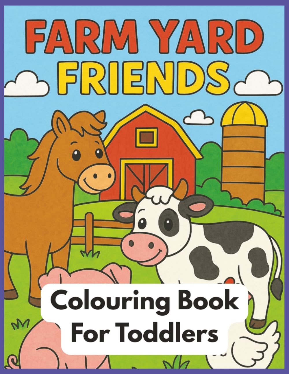 Farm Yard Friends: Adorable farm animals to colour and love.