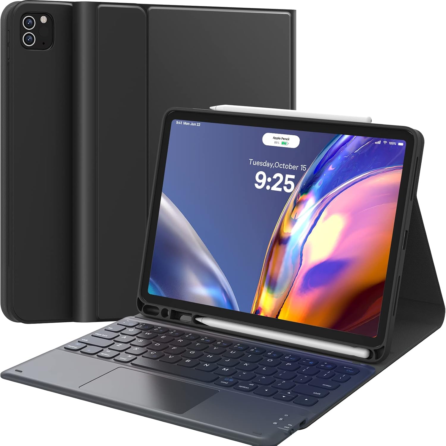 CHESONA Touchpad Keyboard Case for iPad Air 5th/4th Generation, Smart