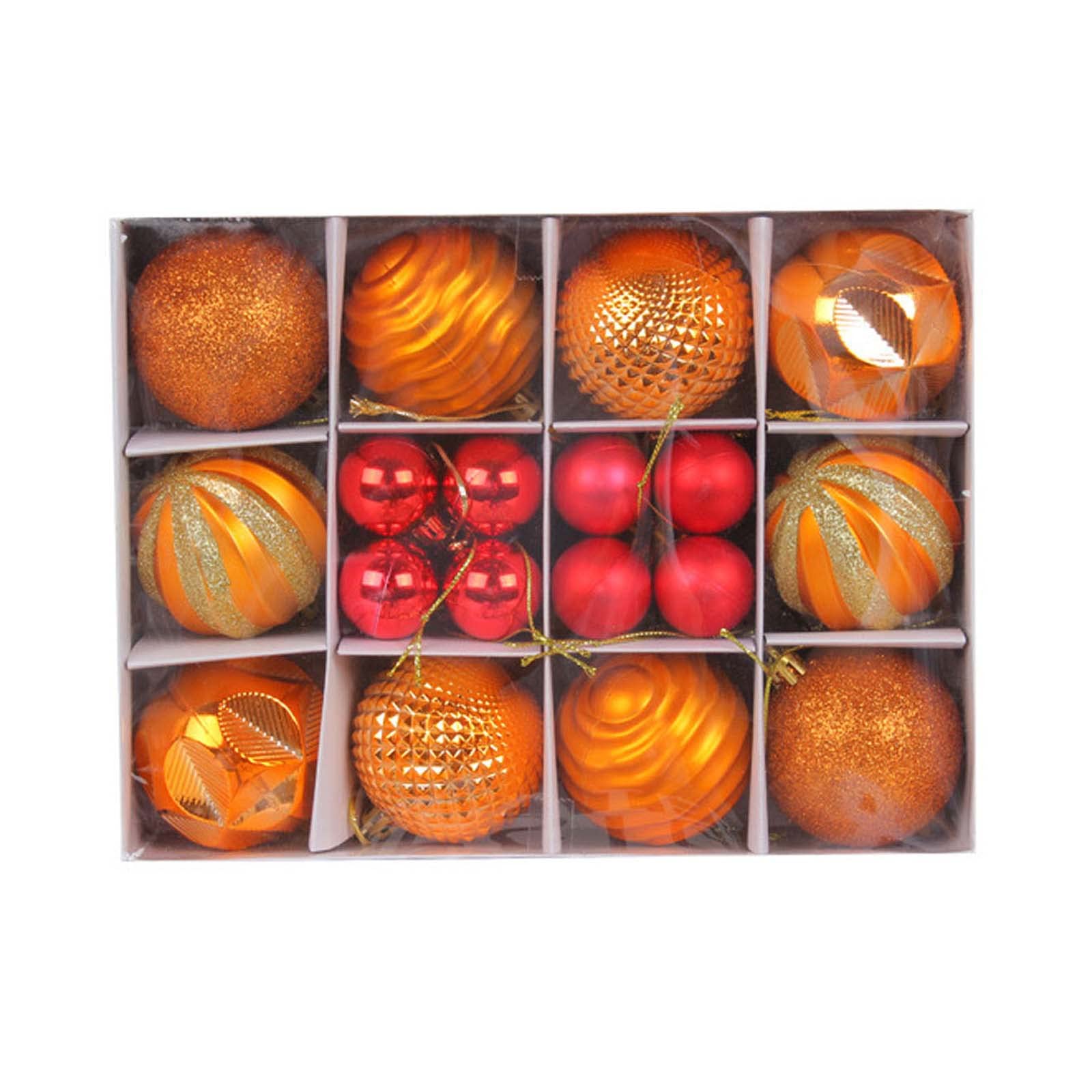 Xinsheinelry Christmas Ball Ornament Hanging Ball Baubles Tree Set Ornaments for Holiday Wedding Party Home Decoration Baubles