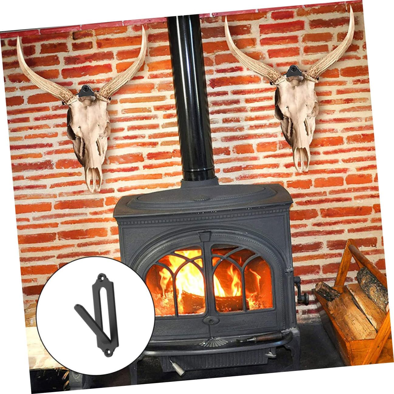 Kichvoe Deer Skull Wall Mount Bracket 6pcs Set European Style Trophy Mount Hangers for Big Game Antlers and Animal Skulls Indoor Outdoor Display