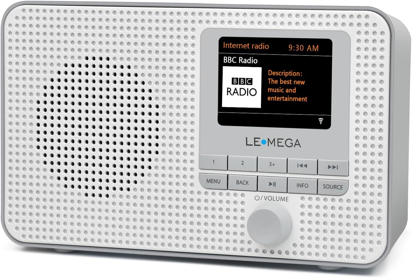 LEMEGA IR1 Portable WiFi Radio, FM Digital Radio, Bluetooth
