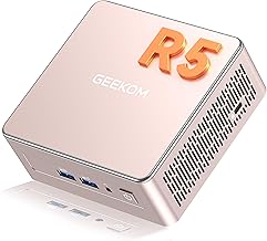 GEEKOM A5 Mini PC with AMD Ryzen 5 7430U, 3 Year Warranty | 16GB RAM(Expandable DDR Memory, Non-LPDDR) and 512GB SSD|Mini PC Windows 11 Pro| 8K/USB 3.2/SD Slot for Home and Office