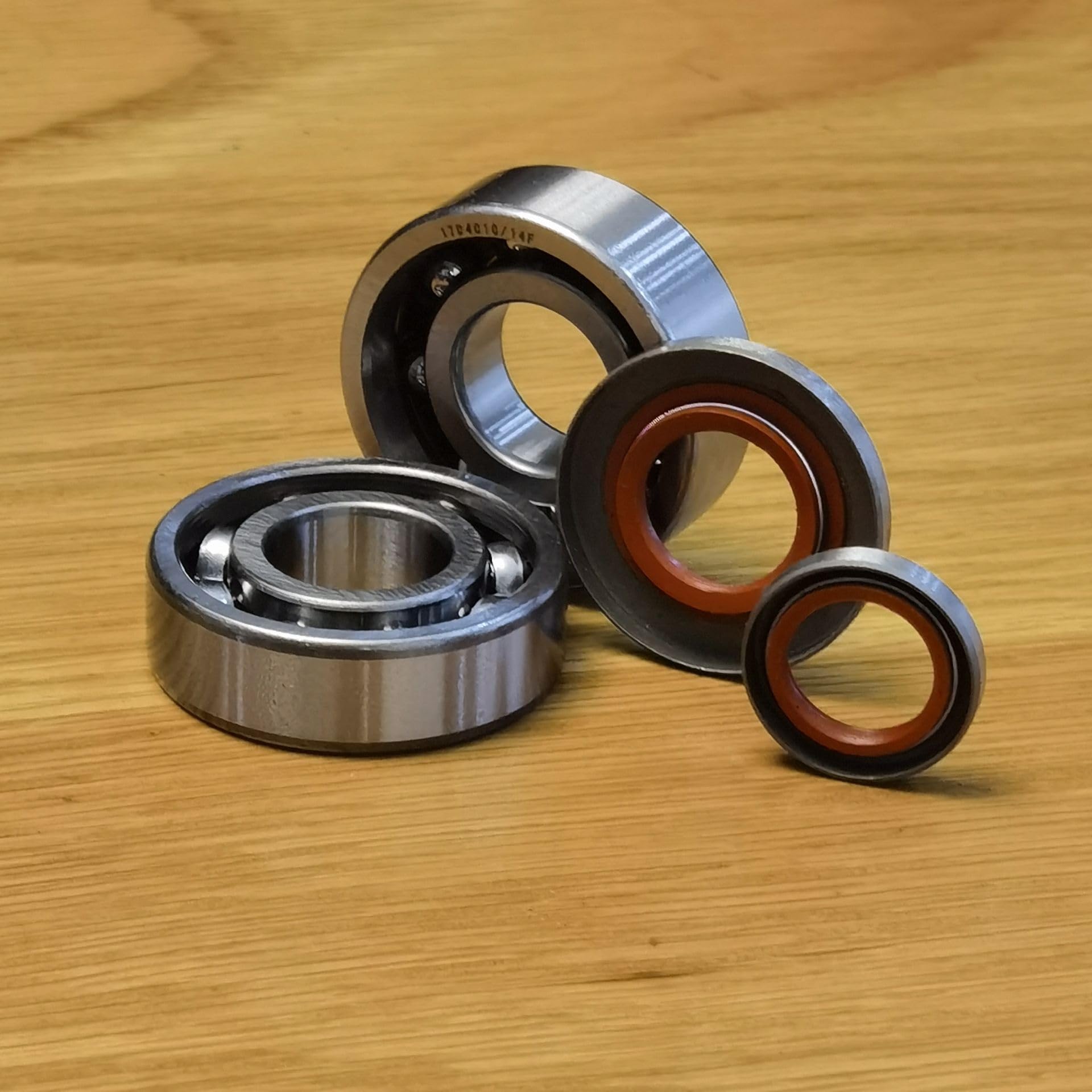 Repuestos MS660 nuevos rodamientos de cigüeñal y Sello Aceite for repuestos motosierras Stihl 066(2 Bearing 2 Seals)