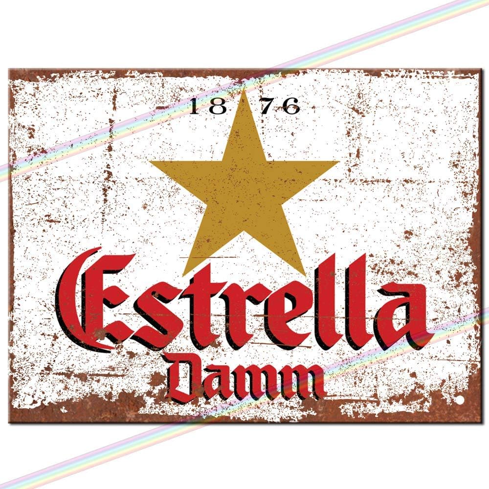 Metal Signs – Estrella Lager Man Cave Tin Metal Sign Hanging Wall ...