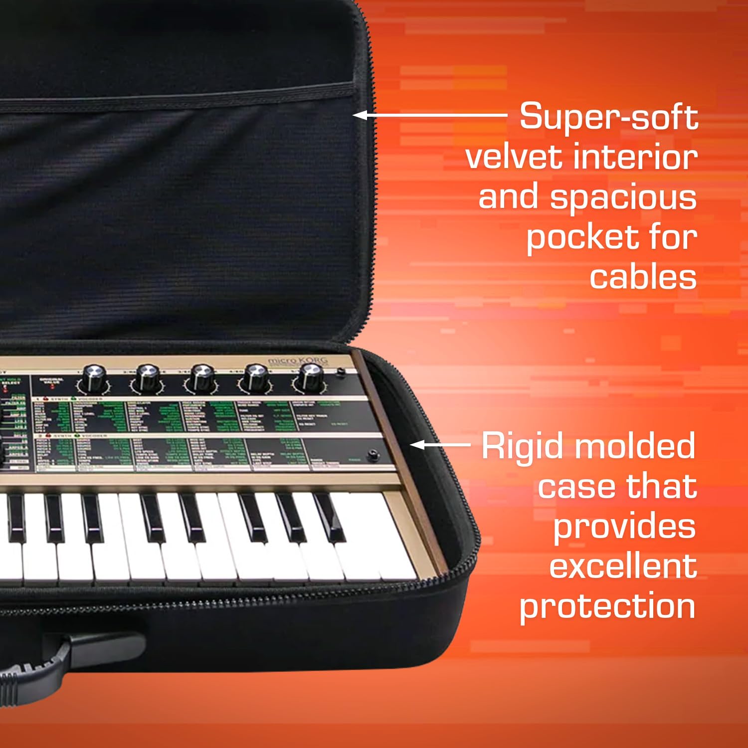 Amazon.com: ANALOG CASES Korg MicroKorg/MicroKorg 2 Case - Compact