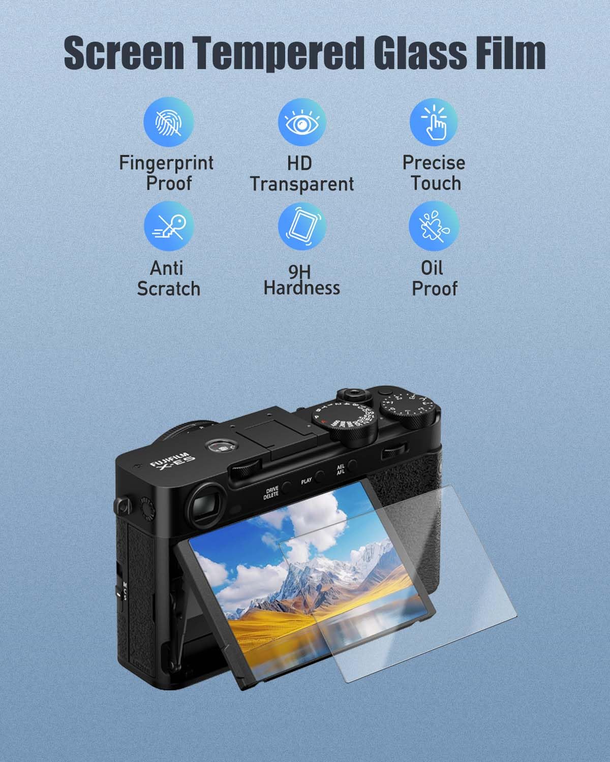 Film Protecteur Hybride BROTECT Pour écran Fujifilm X-E5 - Anti-rayures, 9H, Flexible