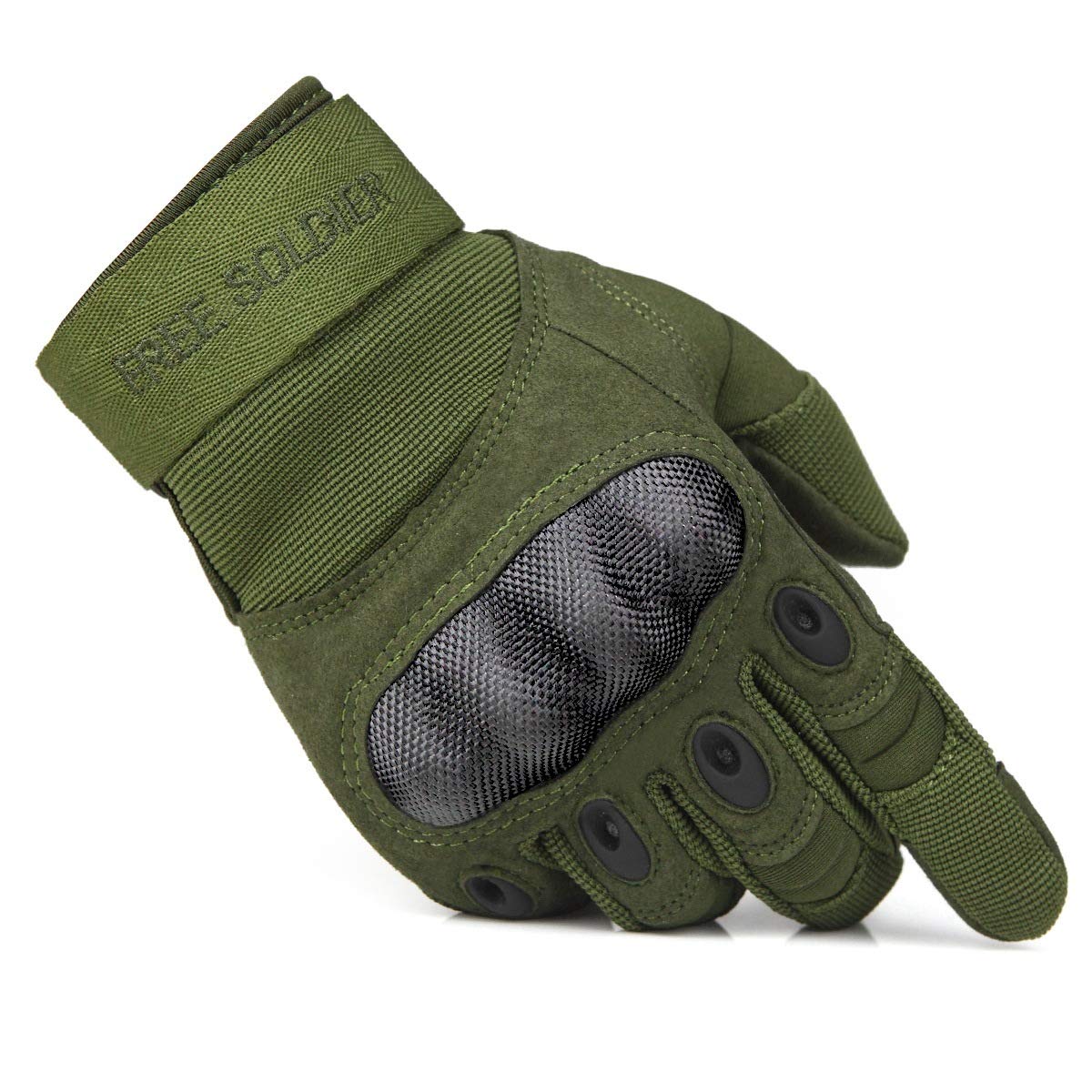 FREE SOLDIER Gloves for Men Full Finger Fingerless Gloves for Work Gardening Cycling Motocycle Hiking Riding Climbing