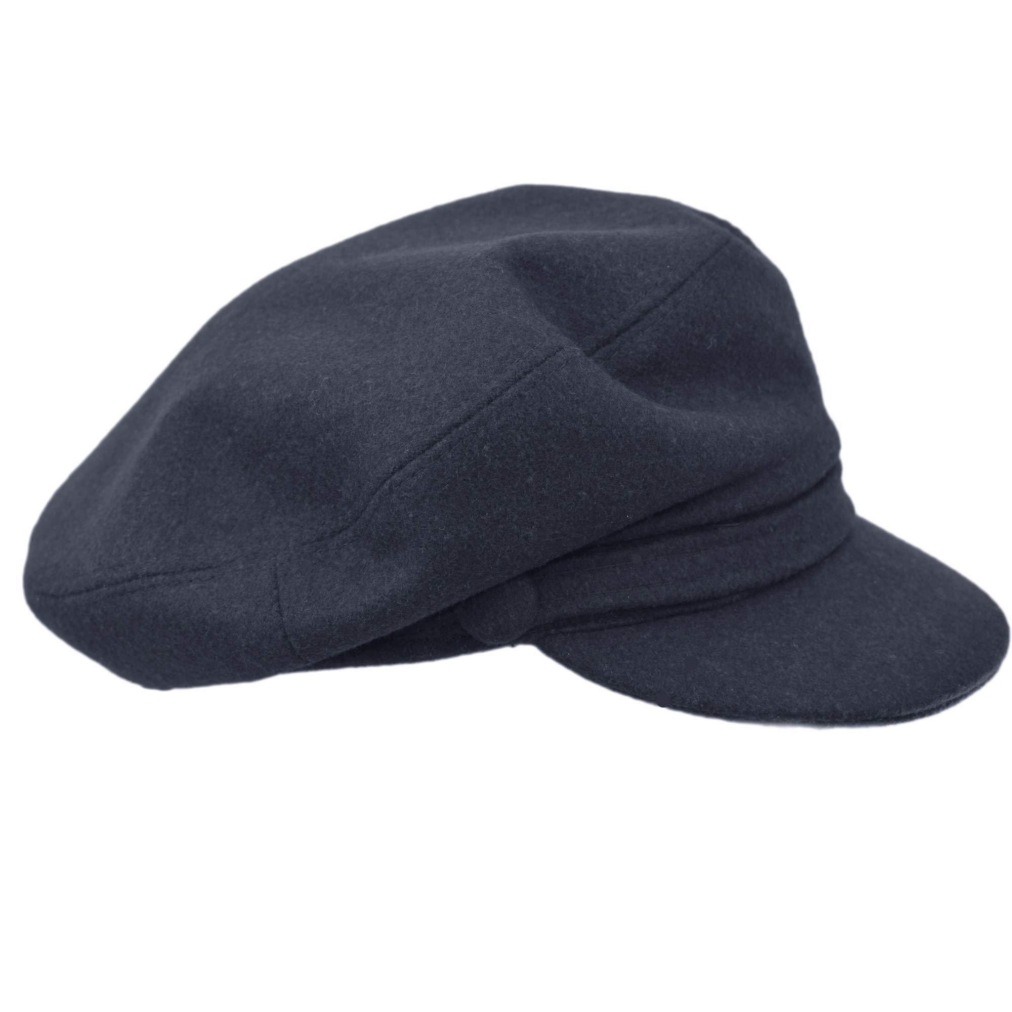 Melegari Gorra Popular Marinero Génova, Gorra Skipper, Gorra con Visera, Gorra Lana, Made in Italy, Otoño/Invierno