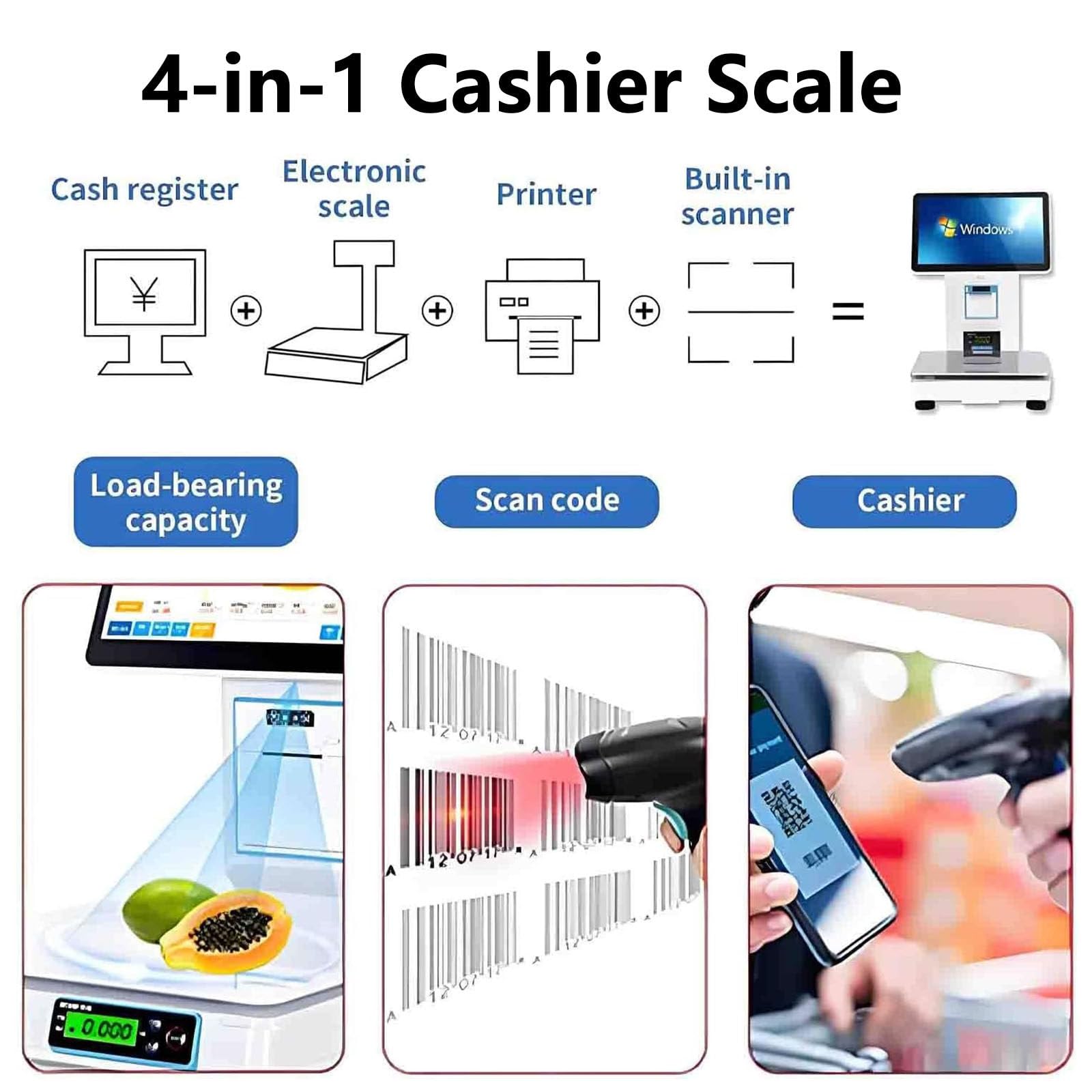 Elektroniczna kasa fiskalna, system POS z ekranem dotykowym 15,6" Singlescreen