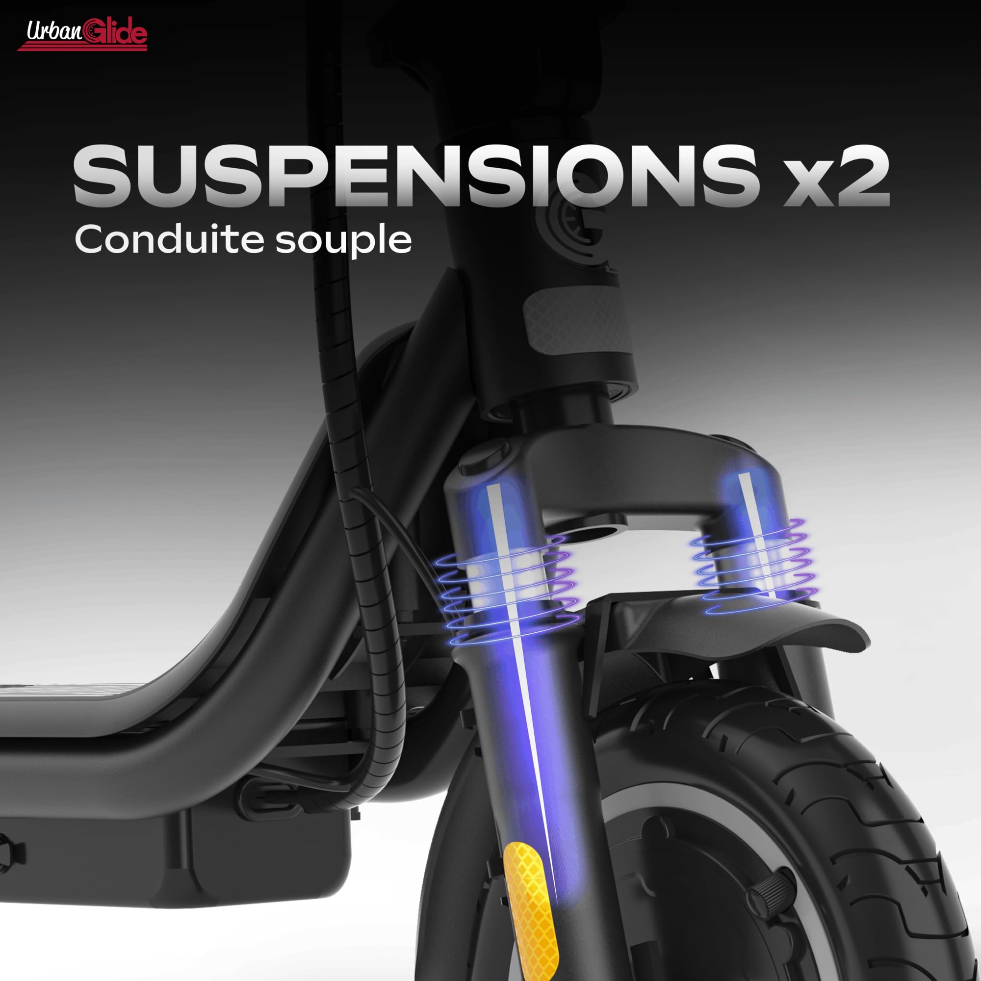 Trottinette Électrique Adulte UrbanGlide 85 Evo – Autonomie Jusqu'a 15 km - Pneu 8,5" Gonflable - Batterie 25.2V - Poids 15Kg