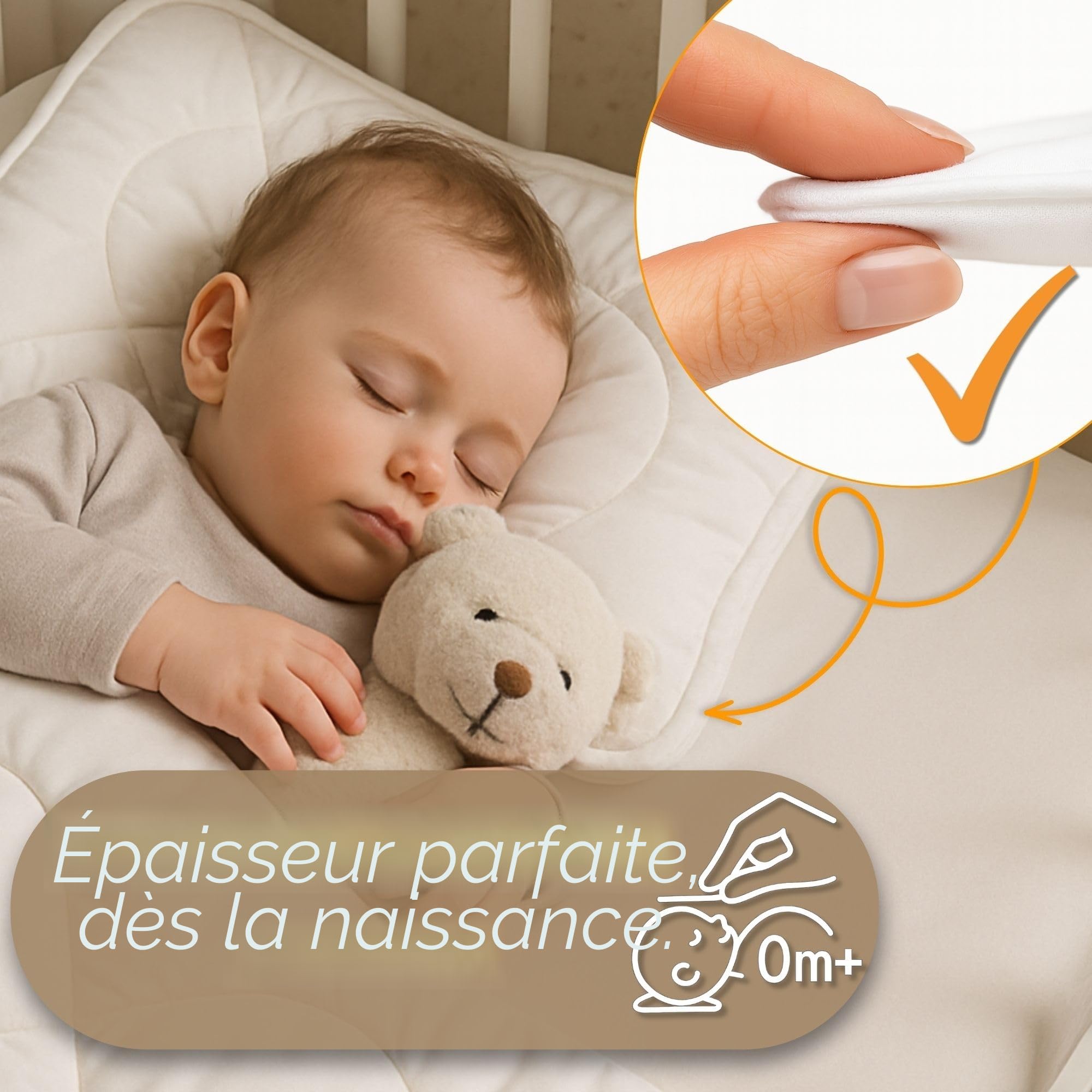 Totsy Baby Couette et Oreiller bébé 90x120 cm - Ensemble de literie Enfant avec Couette Microfibre et Coussin 40x60 cm Idéal pour lit Bebe et Enfant Doux et Respirant Certificat Oeko-Tex 90 x 120