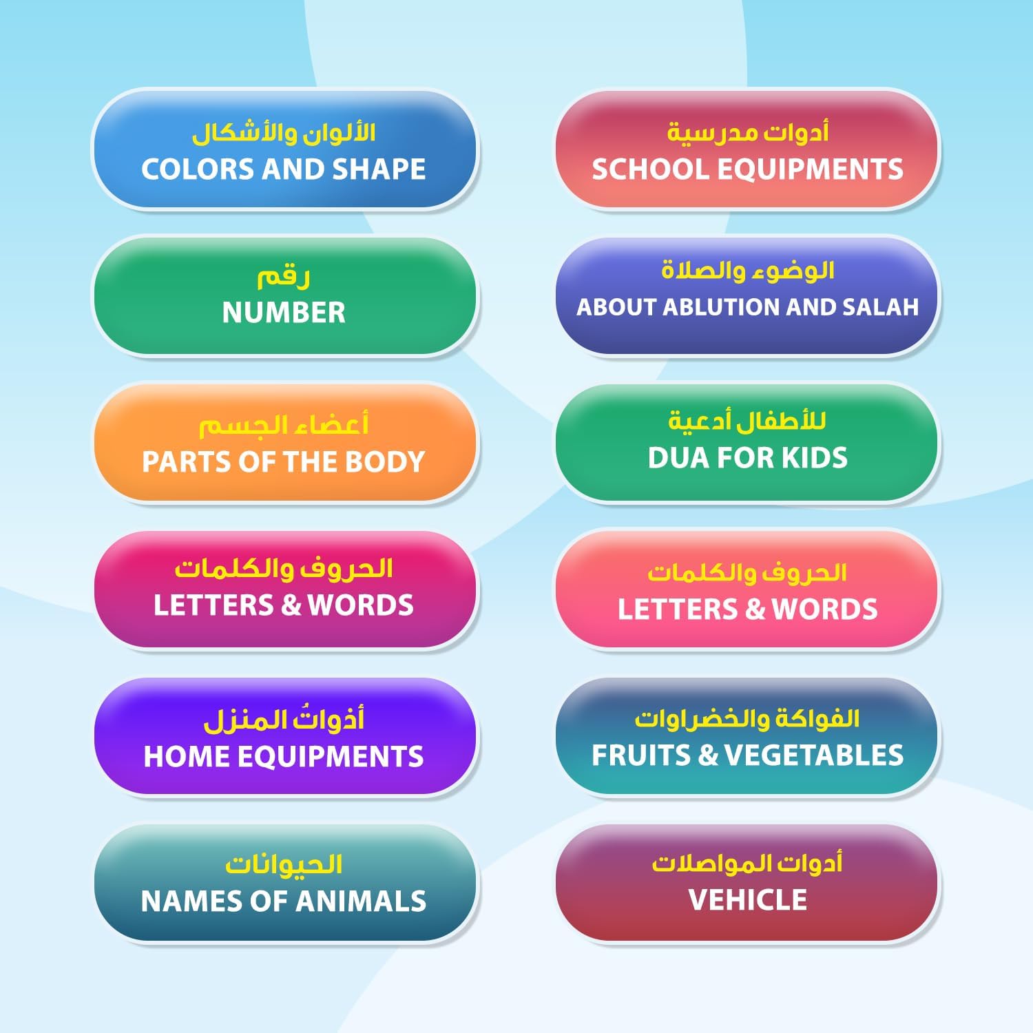 Exclusive | English-Arabic Bilingual Flash Cards Learning Machine, 198 Cards 396 Words, Talking Educational Toy for Toddlers Age 3+, Word Games & Early Education 2026 - view 5