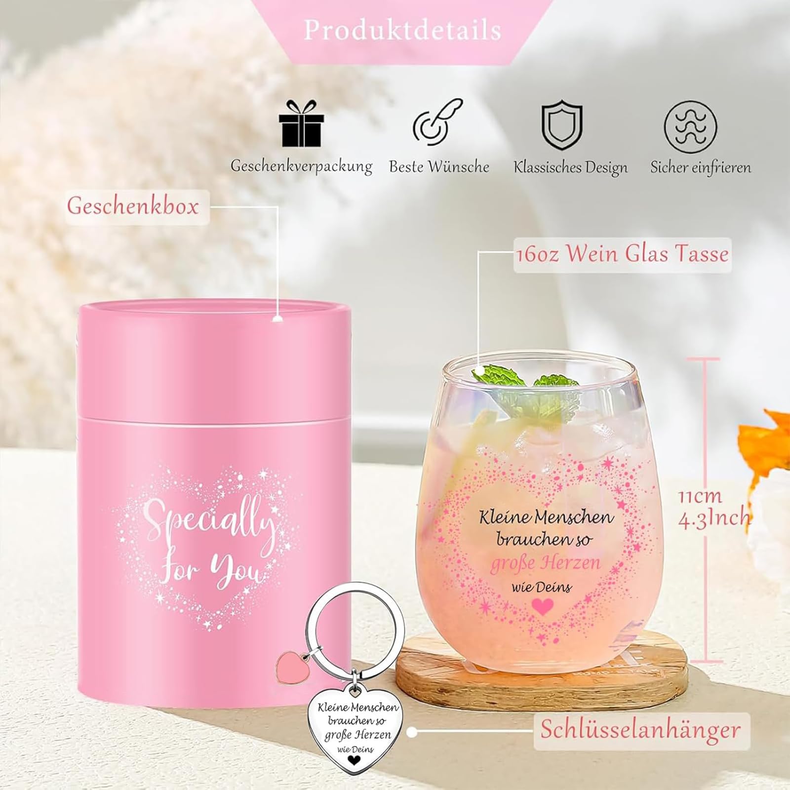 Set Regalo Per Insegnanti Donna | Tazza Termica 590 Ml, Calzini, Segnalibro, Beauty Case | Ringraziamento, Natale, Fine Anno