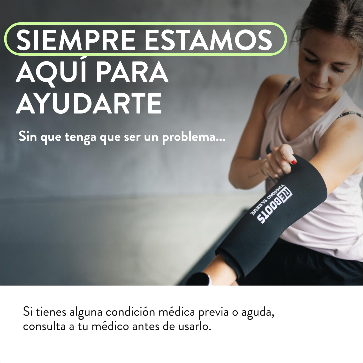 Thermal Sleeve | Vendaje | Terapia de calor y frío | Contra la inflamación | Para la regeneración | Almohadilla de calor y refrigeración | L