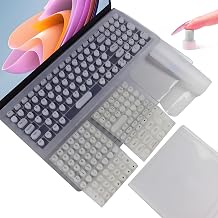 Long Nail Keyboard Stickers & Cover for Long Nails - 119 Keys Set, Fits 15-17 Inch Laptops, Portable Plastic Storage Case, Ideal Gift White
