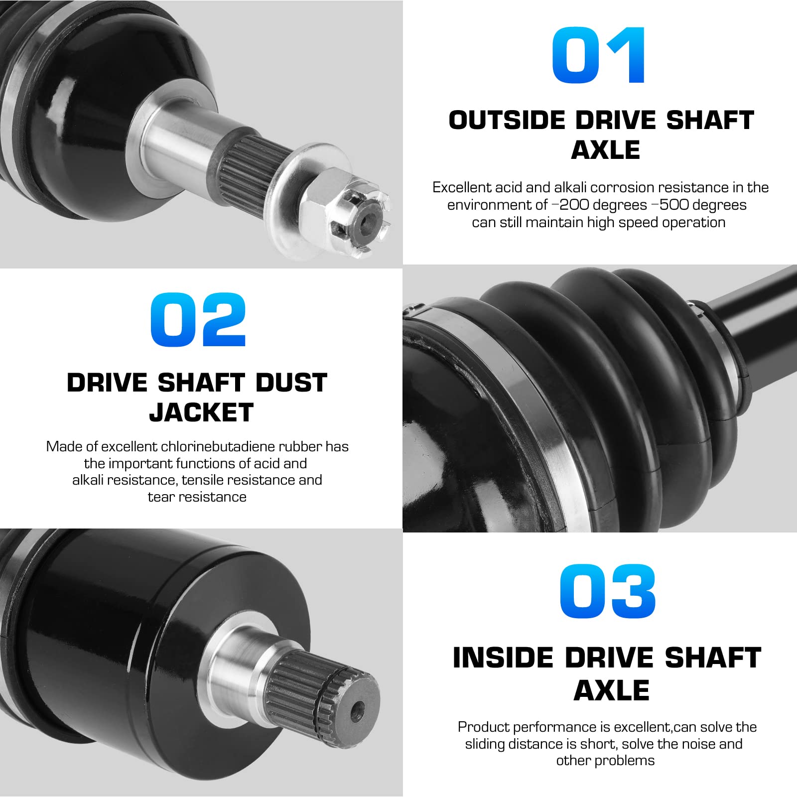 Rear Right CV Joint Axle For Can-Am Outlander 500 4X4 Dps Xt EFI 2013-2015