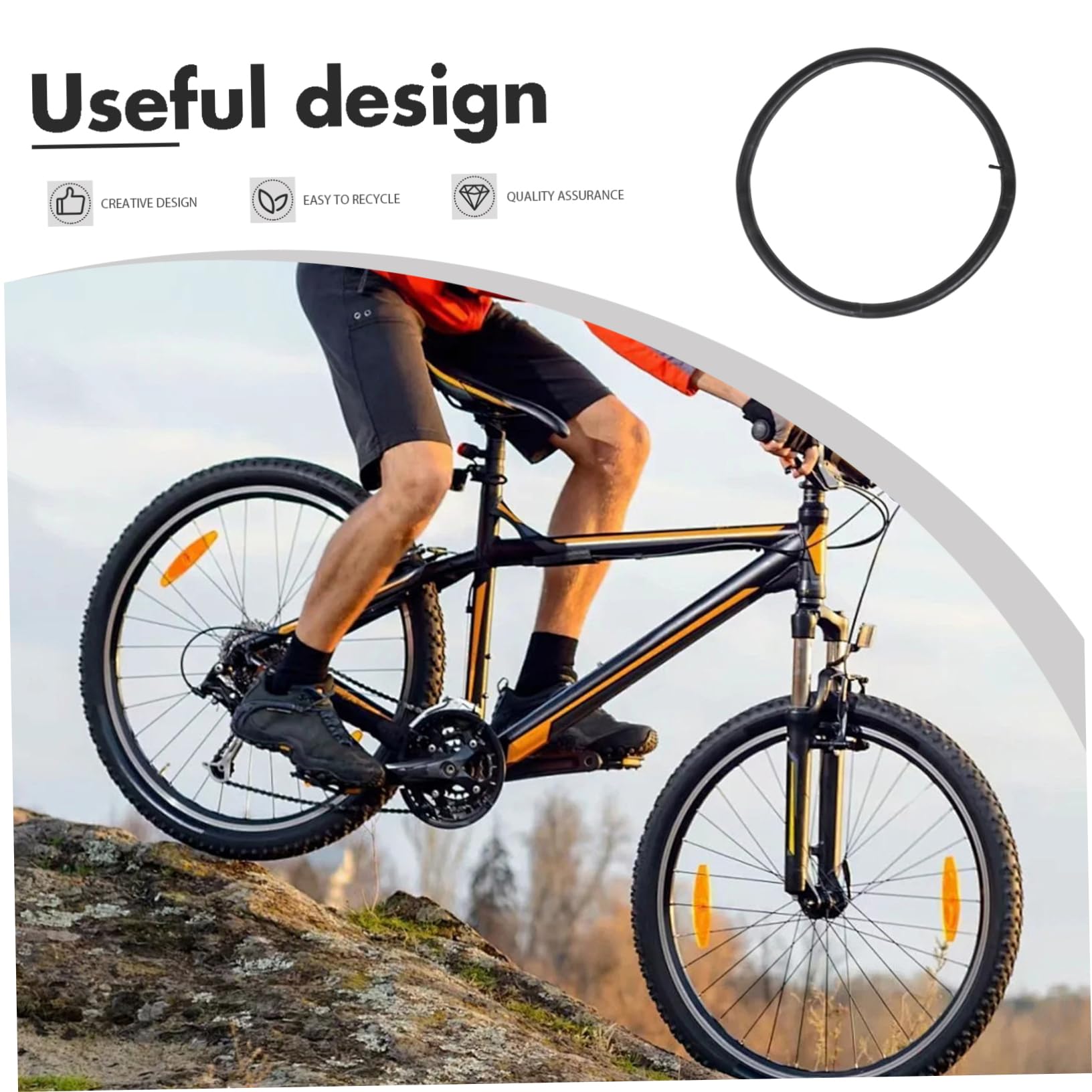TOYANDONA 2piezas Cámaras De Bicicleta para Ciclismo De Montaña Repuesto De Cámaras De Bicicleta Fácil Inflado Instalación para