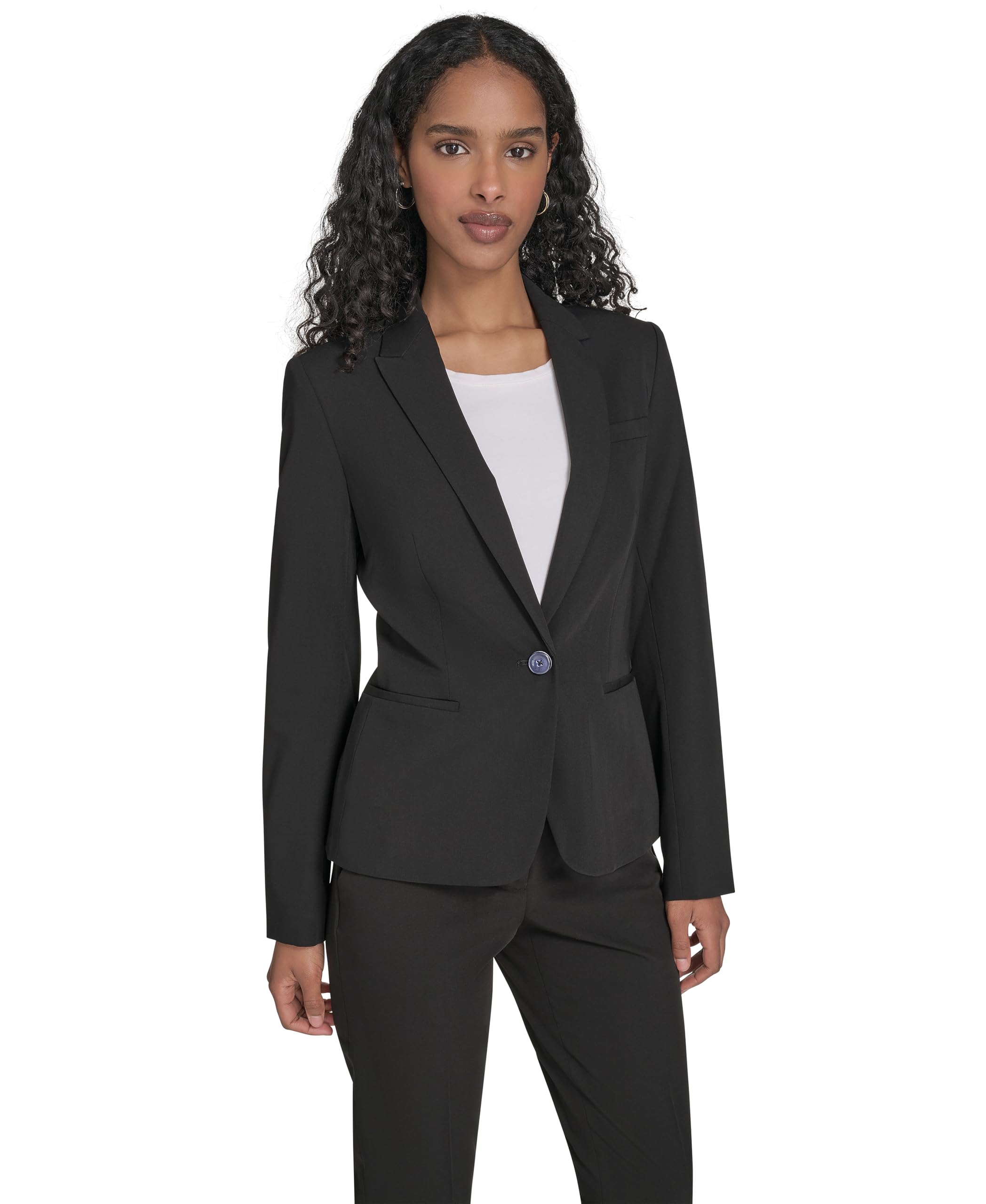 Women's Single Button Business Blazer