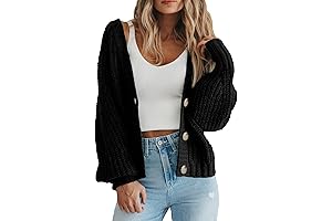 One-Button Closure Comfort Cardigan