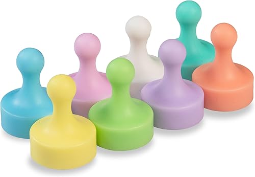 Miniatura 49 de GLASSBOARD STUDIO Potentes imanes de neodimio, en forma de peón, fuerte imán para nevera/refrigerador y pizarra blanca, ideal para oficina, cocina