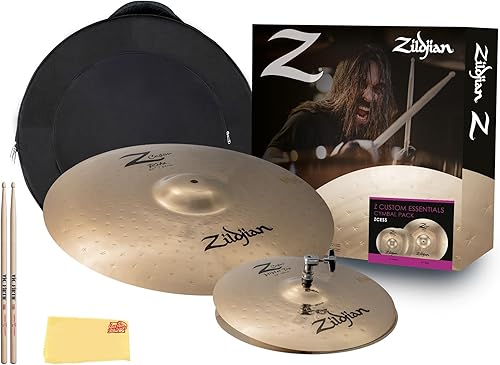 Miniatura 17 de Zildjian LV38 - Paquete de platillos de bajo volumen con bolsa de platillo, baquetas y paño de pulido de Austin Bazaar Paquete con baquetas