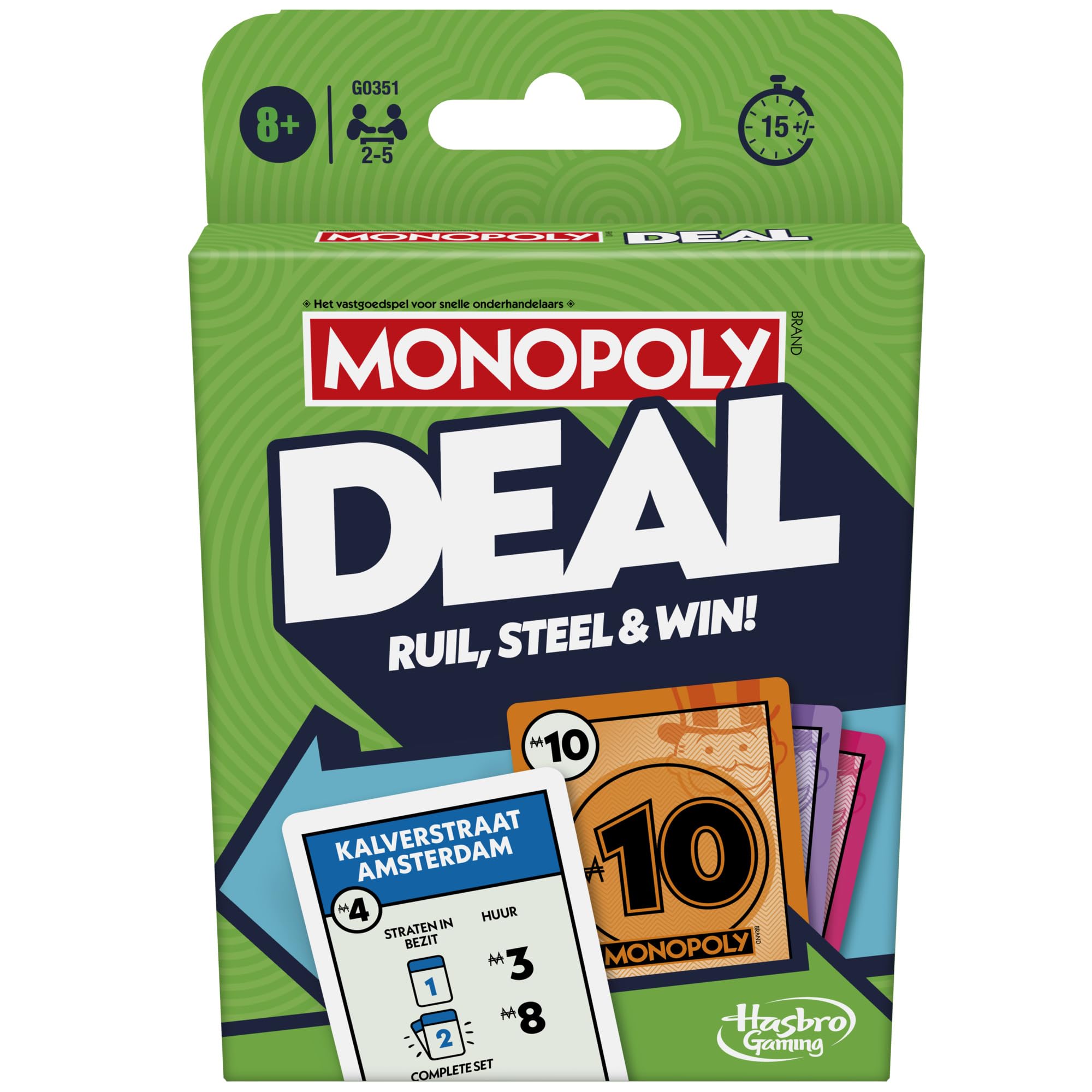 Hasbro Gaming Monopoly Deal Card Game - Dutch Version