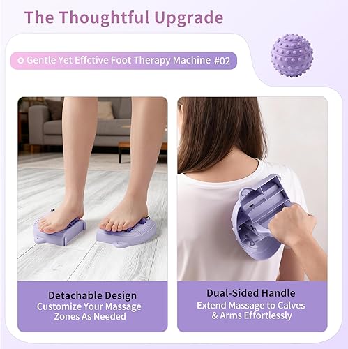 Miniatura 5 de Masajeador de pies para alivio de la fascitis plantar, rodillo de pies con bola de masaje, masaje de pies para aliviar el dolor de neuropatía,