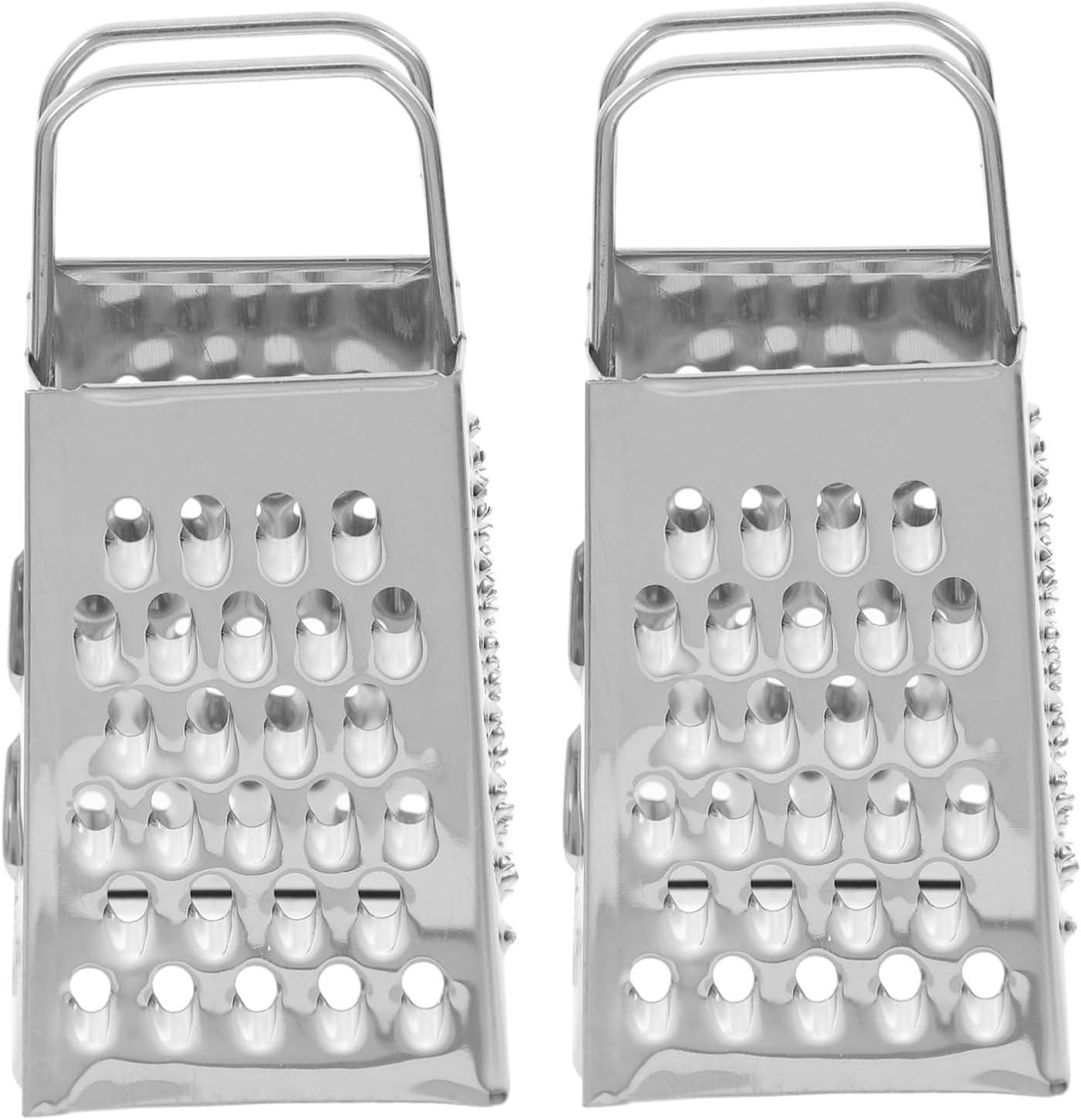 PRETYZOOM 2pcs rallador de acero inoxidable para verduras miniatura 1