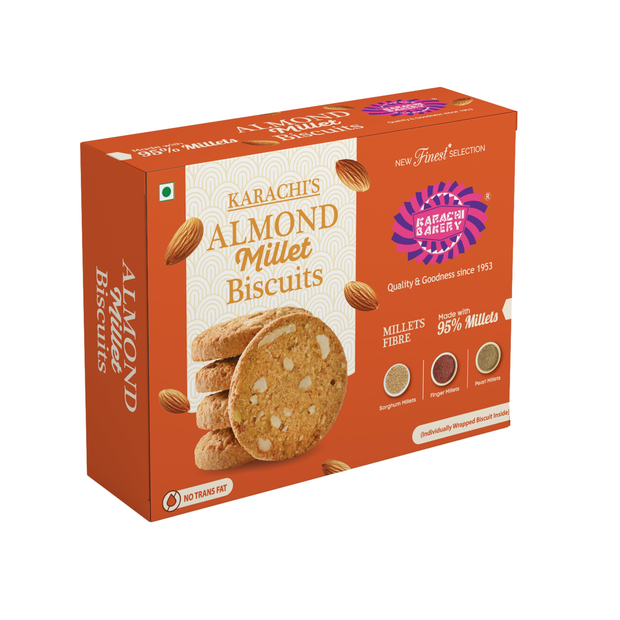 Karachi Bakery Almond Millet Biscuits, 300 g