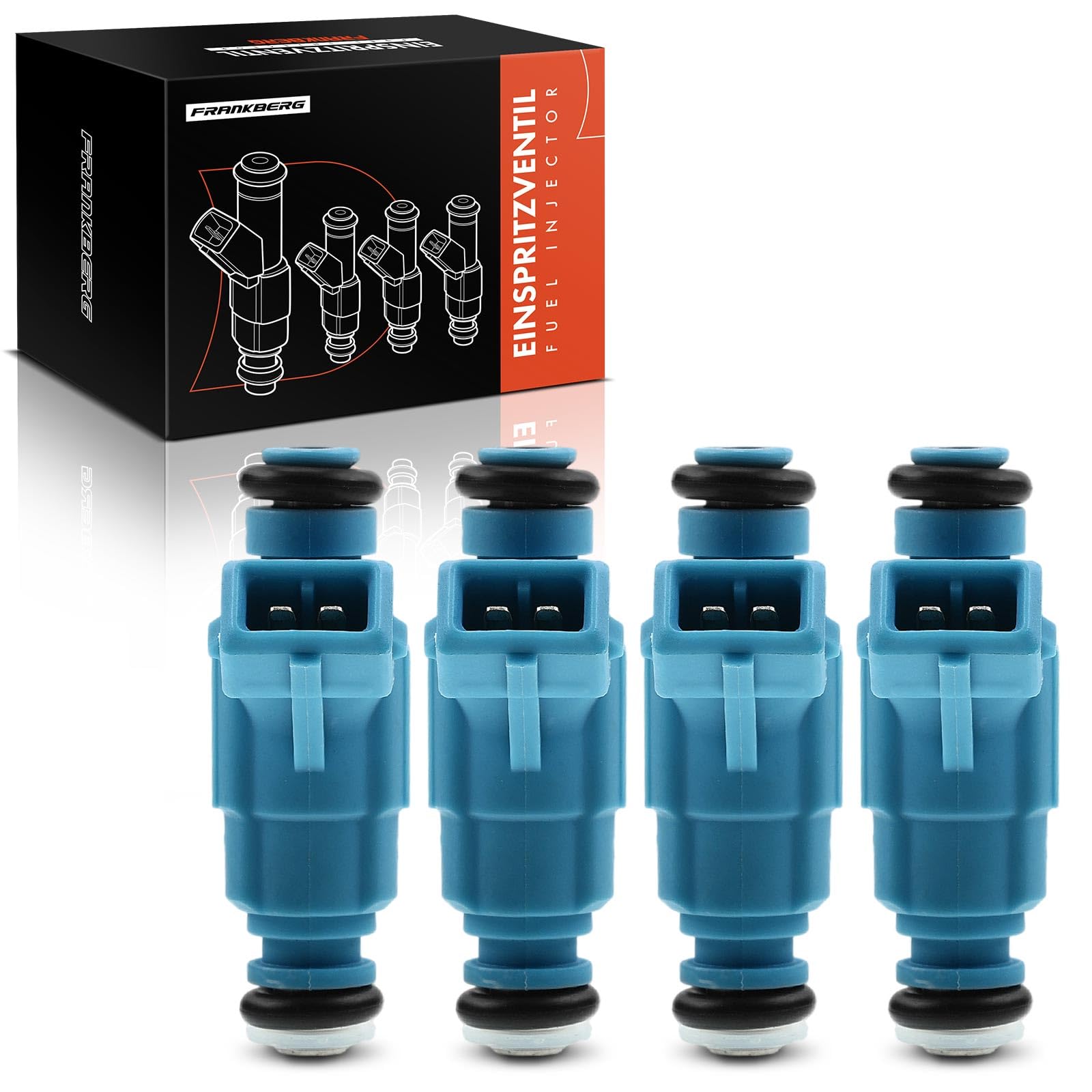 Frankberg 4x Iniettore Valvola di Iniezione Compatibile con Brava 182 1.2L 2000-2001 Palio 178 1.2L 2000-2011 Punto 188 1.2L 1999-2006 Replace# 0280155816