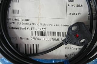 Omron EESX771 Photomicro Sensor, 5 mm Through-Beam, 2 ÃƒÆ’Ã¢â‚¬â€ 0.8 mm Object, NPN Output