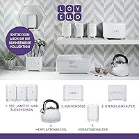 Vista 7 de KitchenCraft LOVELLO LOVBBWHT - Panera texturizada (16.5 x 8.7 x 7.1 in), color blanco