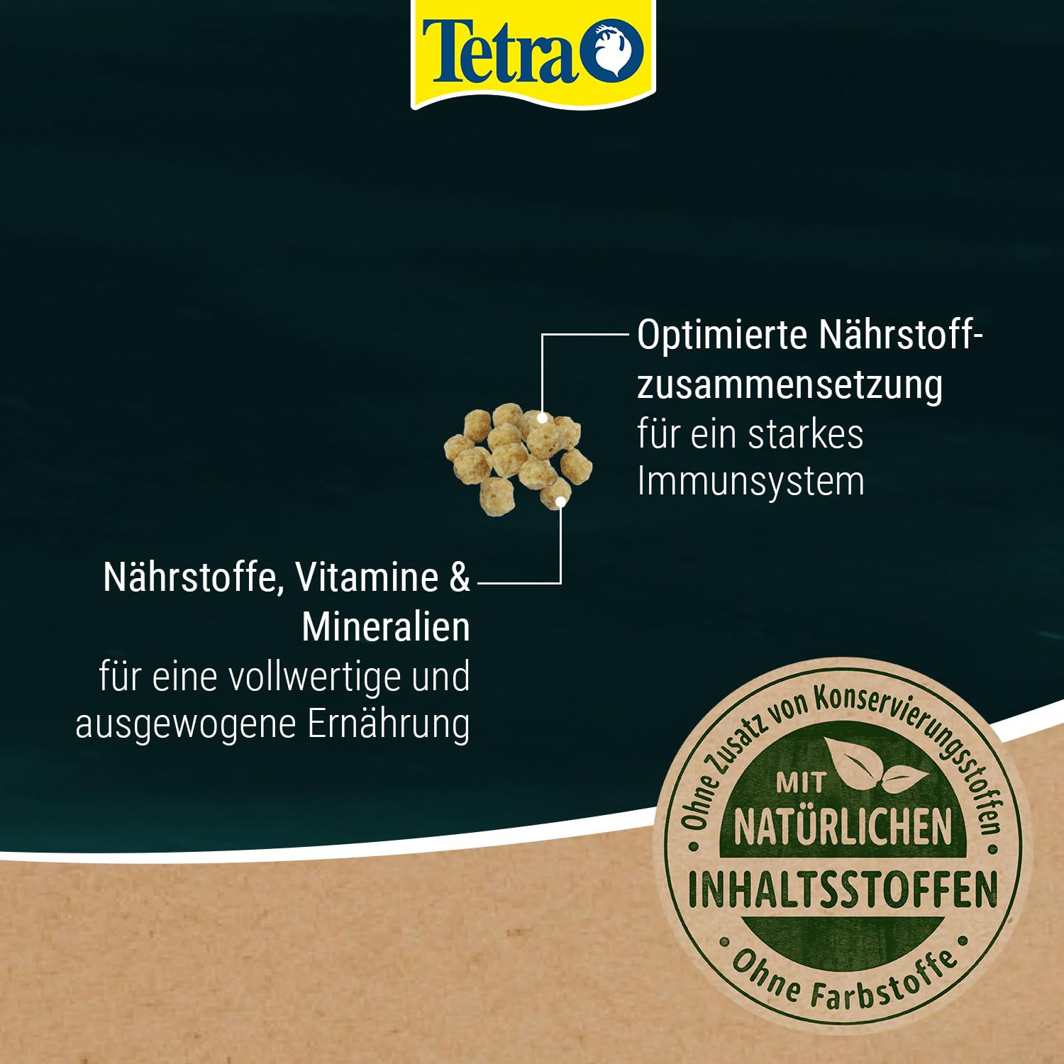 Tetra Pond Pellets Mini - Fischfutter für kleine und junge Teichfische, unterstützt gesunde Fische und klares Wasser im Teich, 4 L Beutel