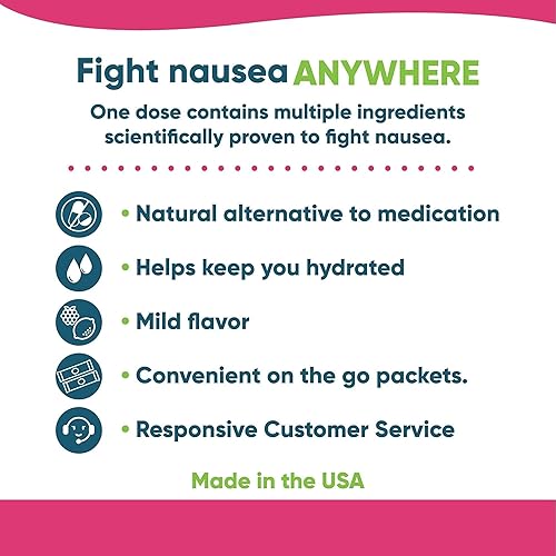 Miniatura 3 de Hecho en Estados Unidos. Mezcla de bebida efervescente que asienta el estómago ideal para el embarazo, especialmente el primer trimestre (vitamina