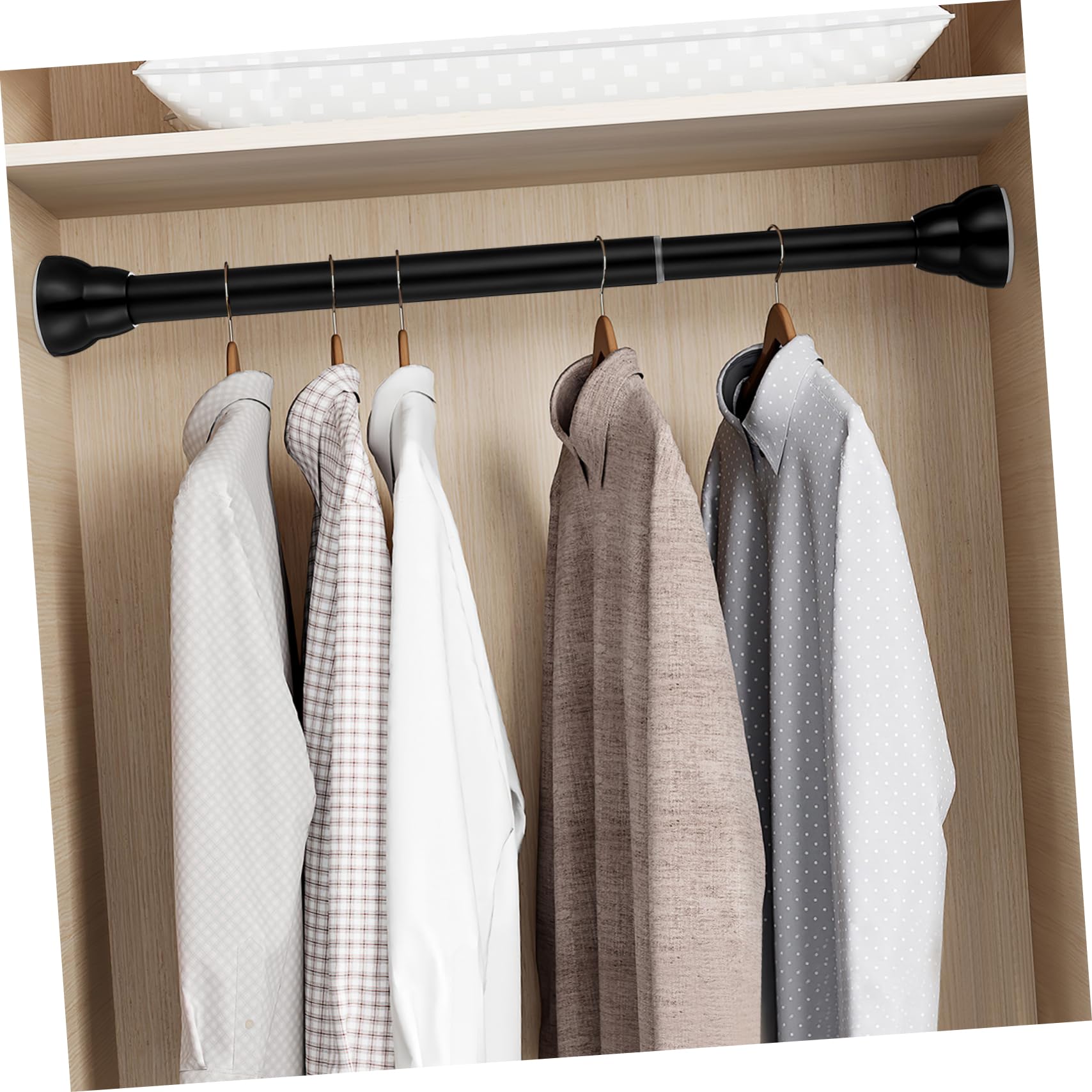 Cabilock Barra De Cortina De Ducha Perforada Tensores Para Ventanas 48 a 84 Barra De Cortina Extensible Barras De Cortina Barras De Ducha Para Baño Guía Multifunción Acero Inoxidable