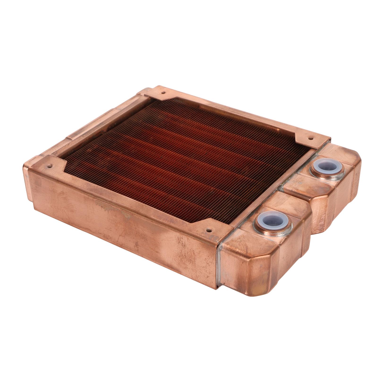 Raffreddamento Ad Acqua Rame Rosso 7mm Tubo Tondo 6 di Rame Alta Filettatura G1/4 Scambiatore di Calore Liquido per PC da Gioco Costruzioni di Computer