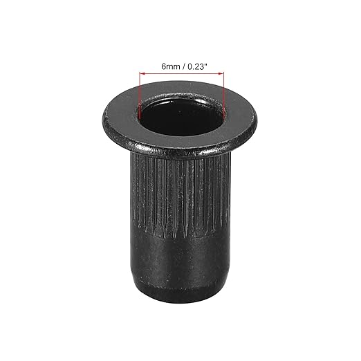 Remaches Tuerca M4 Acero al Carbono Zinc Negro 20Pzas miniatura 3