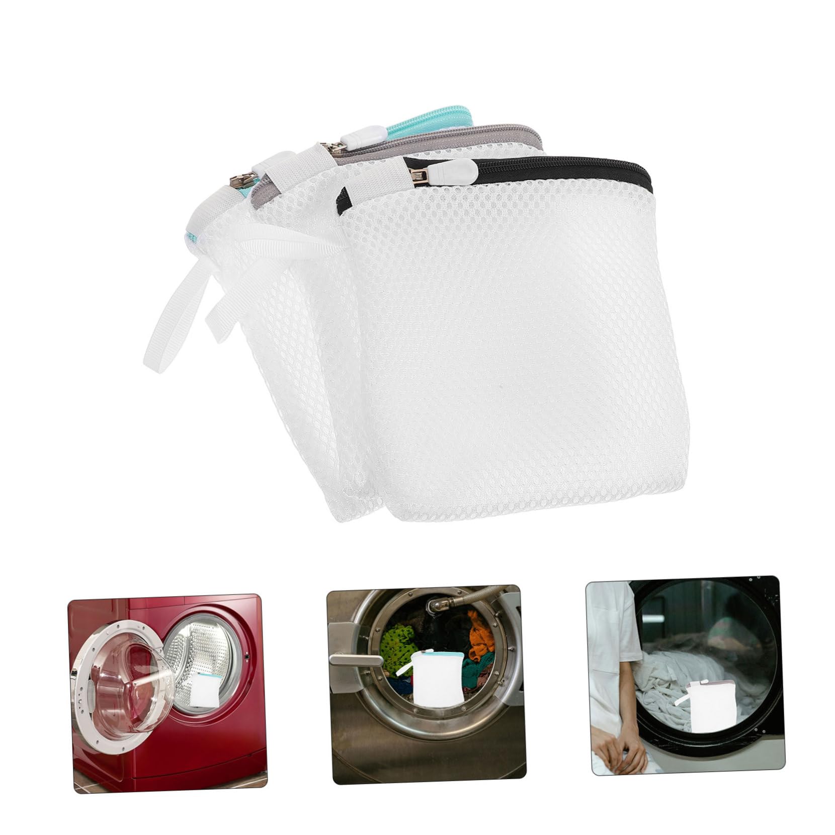 Alipis 32 Stk Netztasche Wäschebeutel Mit Kordelzug Waschbeutel Aus Mesh Reisetasche Waschen Schlafkissennetz Wäschenetzbeutel Waschmaschinentasche Polyester Reisen Verdicken Sportschuhe