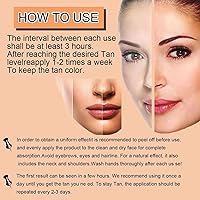 Vista 7 de Gel de bronceado natural Loción bronceadora Gel bronceador, Lngredients: Loción bronceadora para interiores y exteriores para protección
