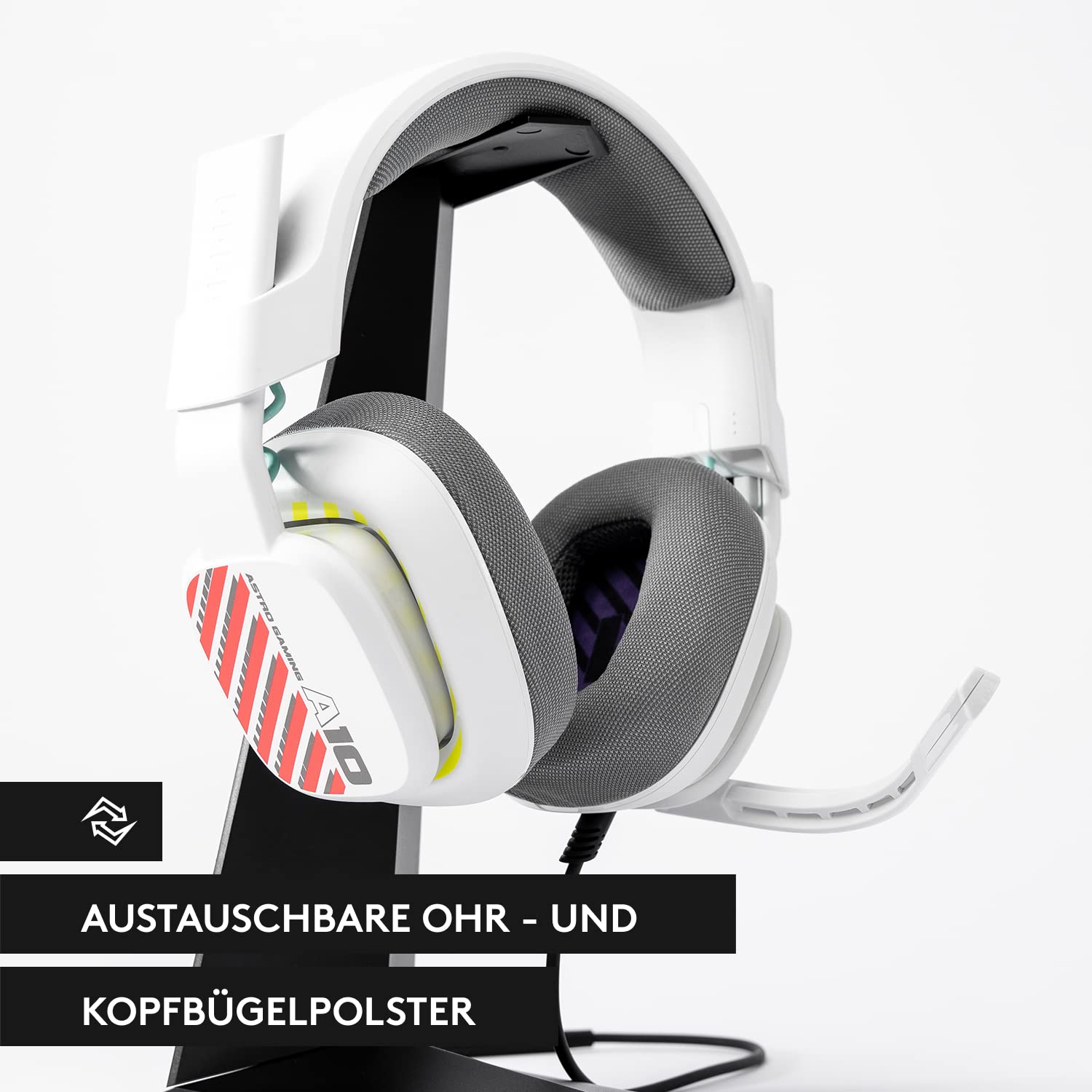 Astro A10 Gaming-Headset Gen 2 Kabelgebundenes Headset, Over-Ear-Gaming-Kopfhörer, Leicht & Robust, Flip-to-Mikrofon, 32 mm Treiber, Für Xbox Series X|S, Xbox One, Nintendo Switch, PC - Weiß