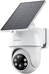 ANSQUE Security Cameras Wireless Outdoor Home System, No Monthly Fees, Solar Powered, 360°Pan & Tilt, Auto Human Tracking, AI Human Detection, 2K Color Night Vision, Local Storage, 4-Camera Kit