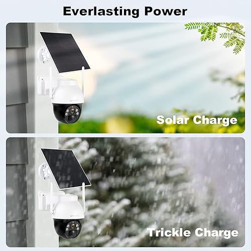 Miniatura 6 de Cámara de seguimiento automático XMARTO 2K Auto-Track PTZ Sistema de cámara de seguridad inalámbrica para exteriores, 10CH 5MP Dual-WiFi NVR con 4X