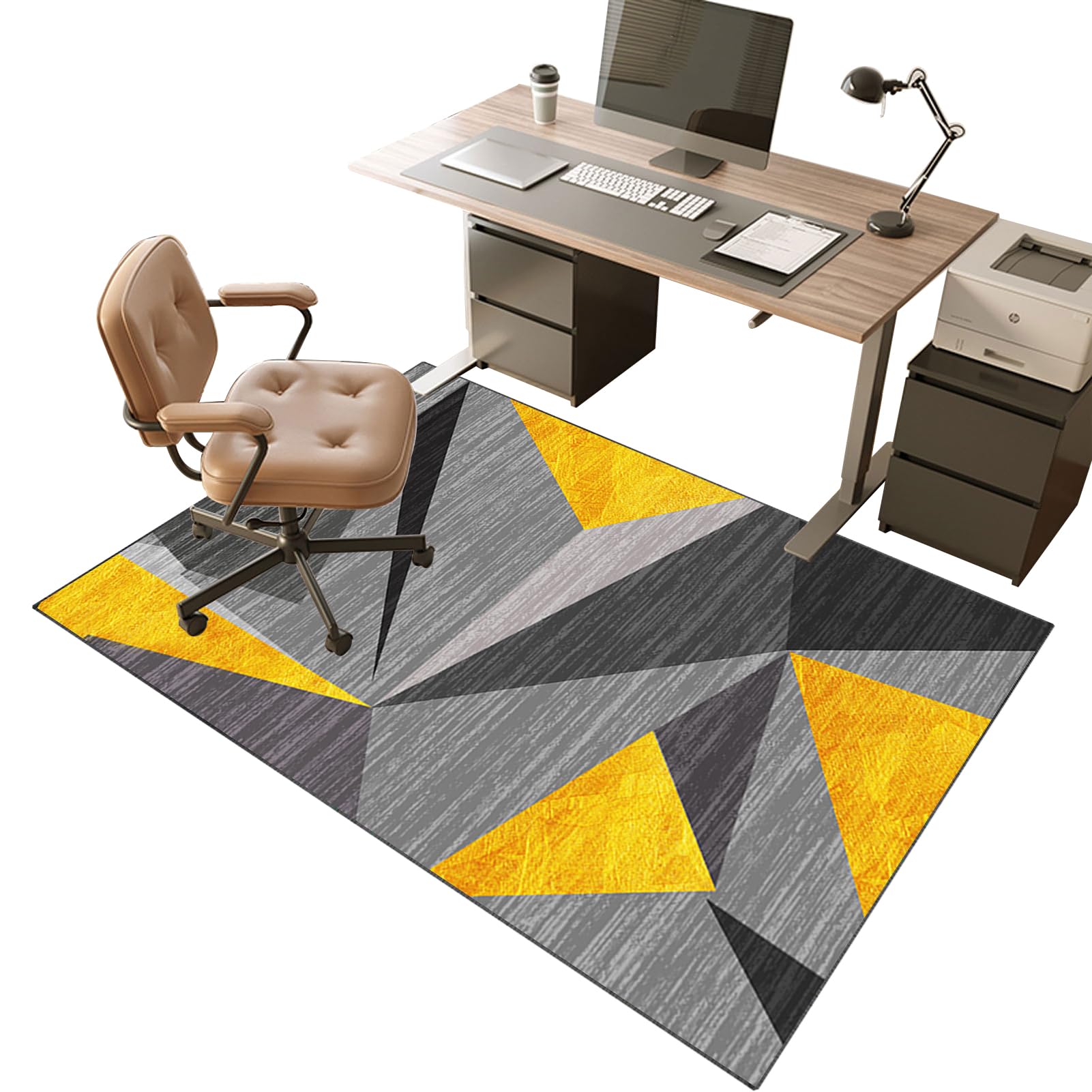VETCS Gaming Stuhl Unterlage, Bürostuhl Unterlage, Bodenschutz Matte für Bürostuhl, Schreibtischstuhl Unterlage für zu Hause, Bodenschutzmatte für Hartböden, Gaming Teppich für Parkett 120 x 140 cm