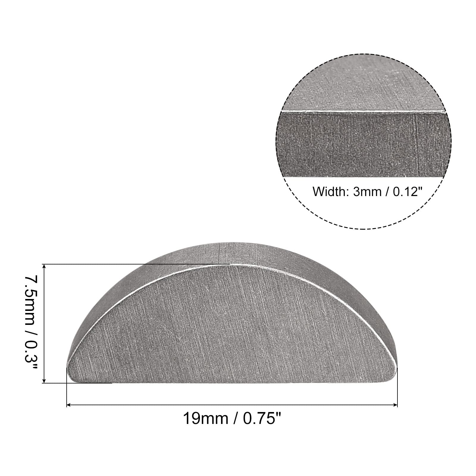 Goupille SOURCING MAP Fendue Ressort 2,5mm Acier Carbone 45mm Long R Forme Pince à Clipser