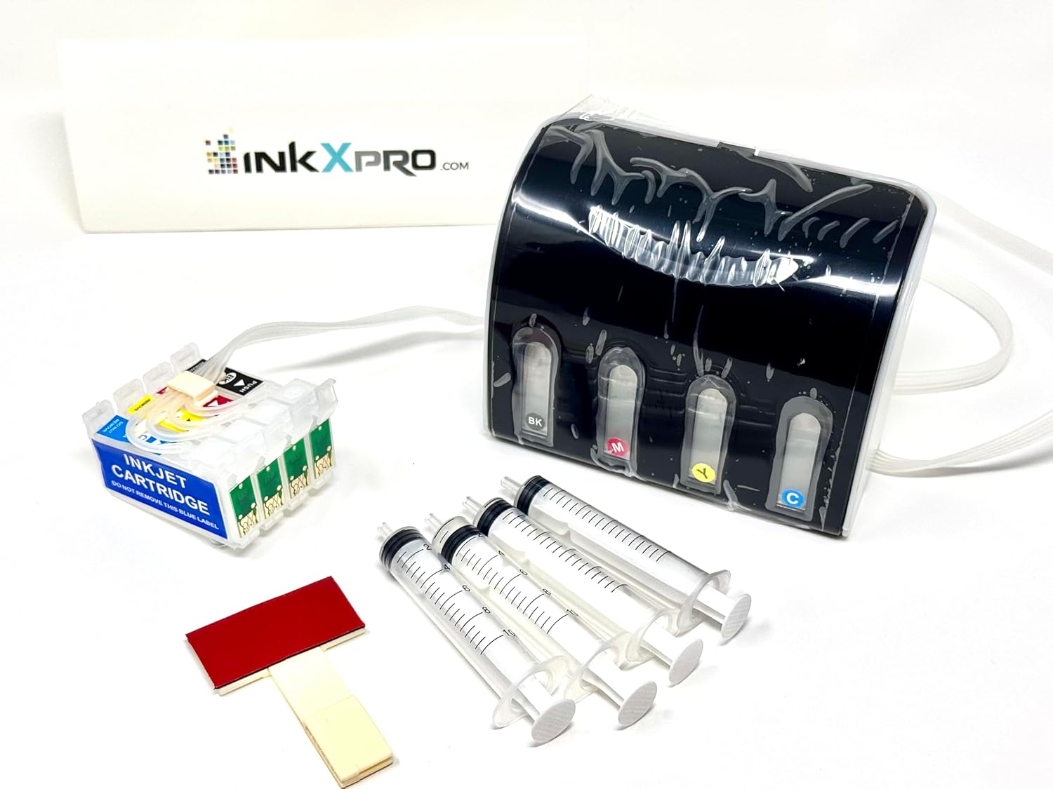 INKXPRO Empty CISS Refill kit (T126/127 cartridges) for Workforce 545 645 845 630 3520 3540 7520 7510 7010 (Empty CISS)