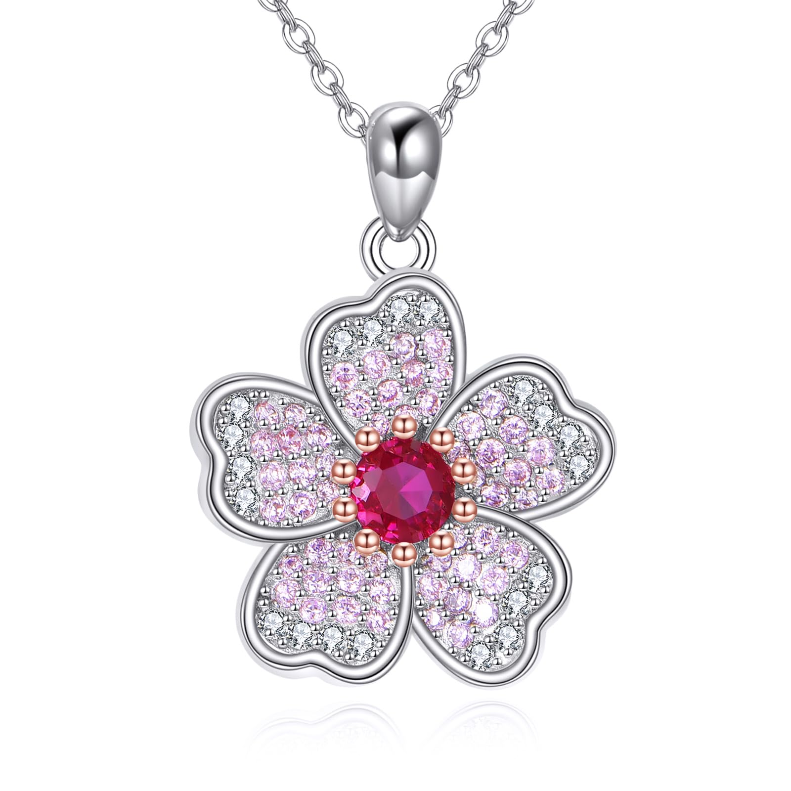 Collier fleur de cerisier YAFEINI, le cadeau idéal pour maman